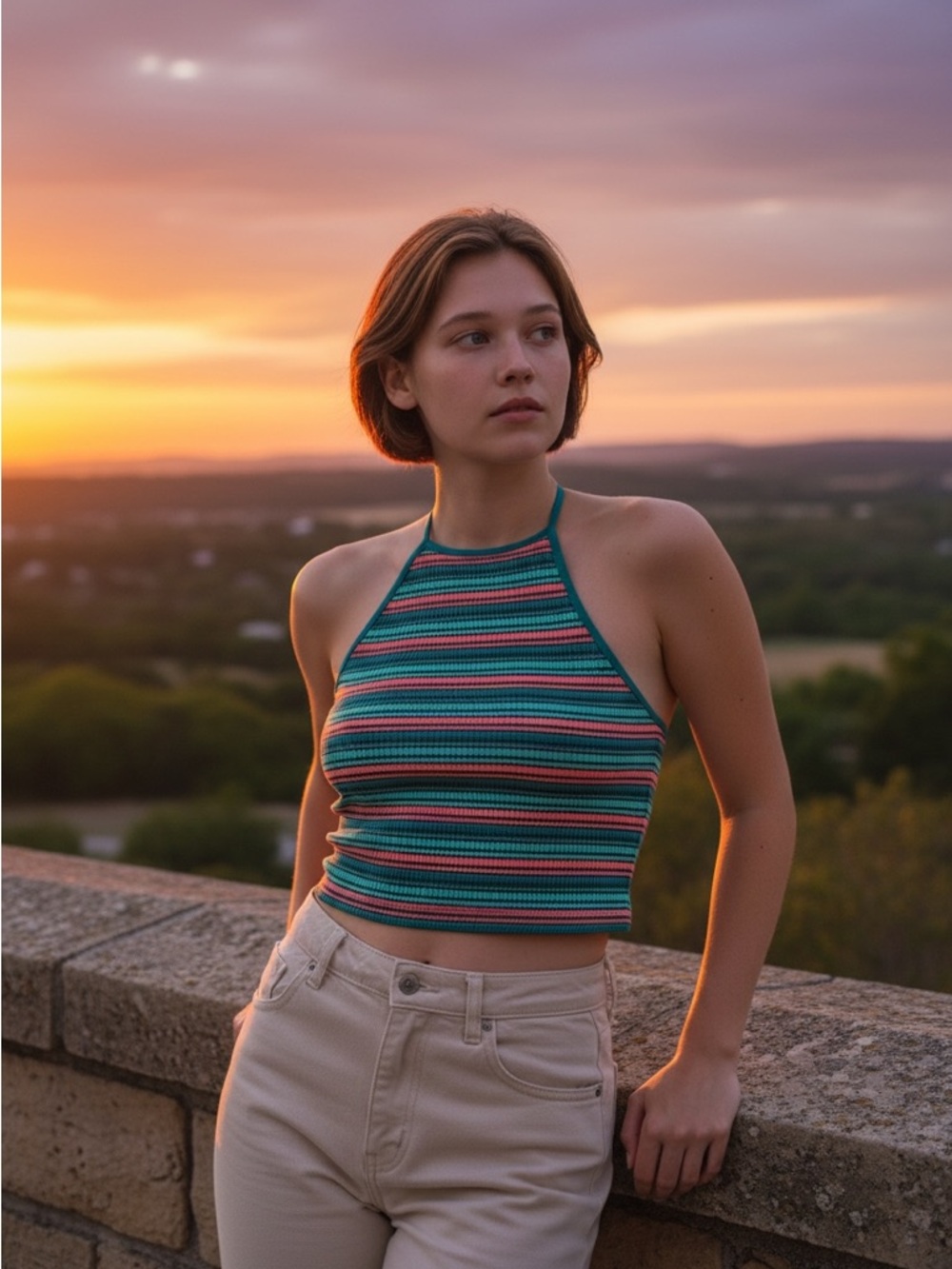 Rue21 Multicolor Striped Tank Top